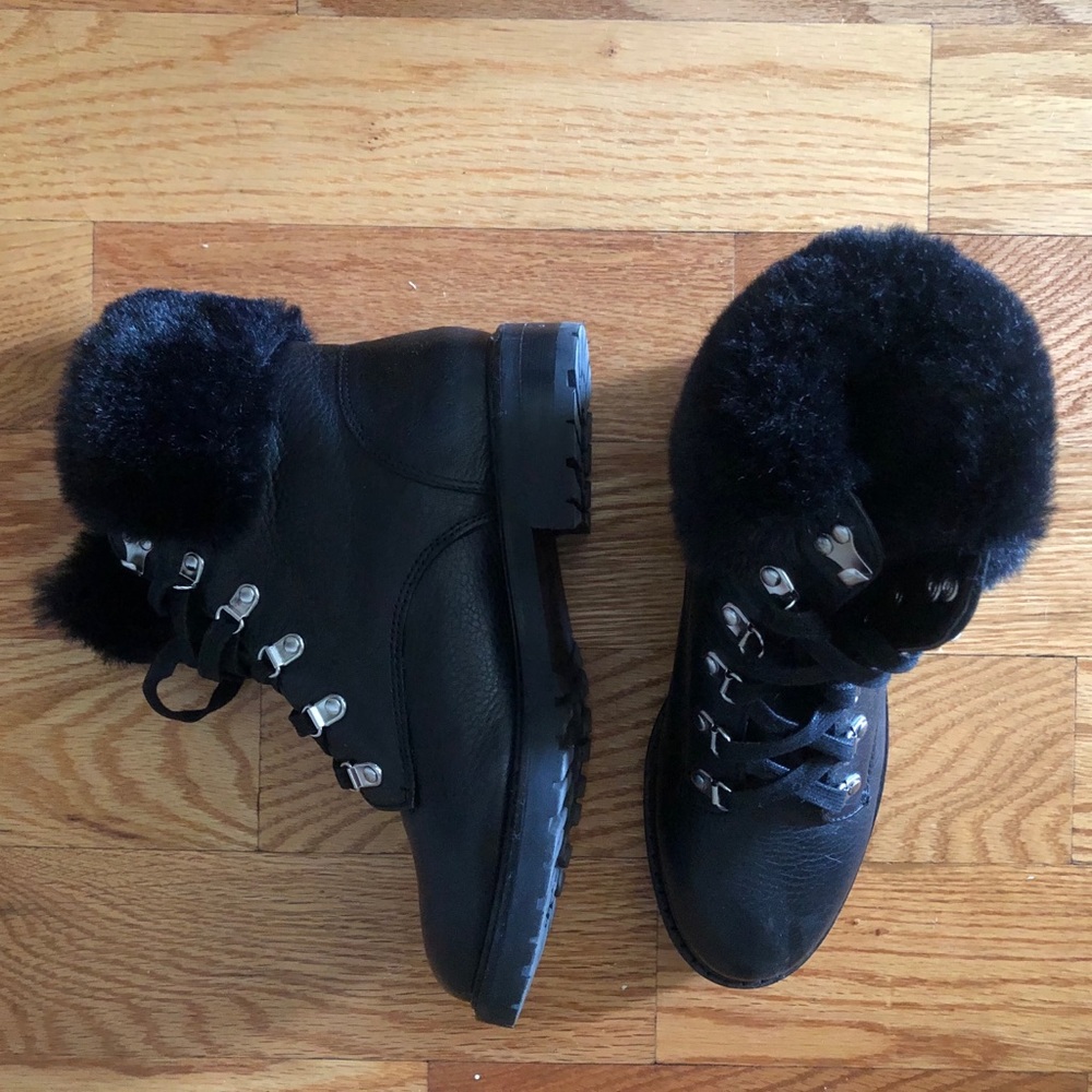 Ralph Lauren Leather Combat Boots